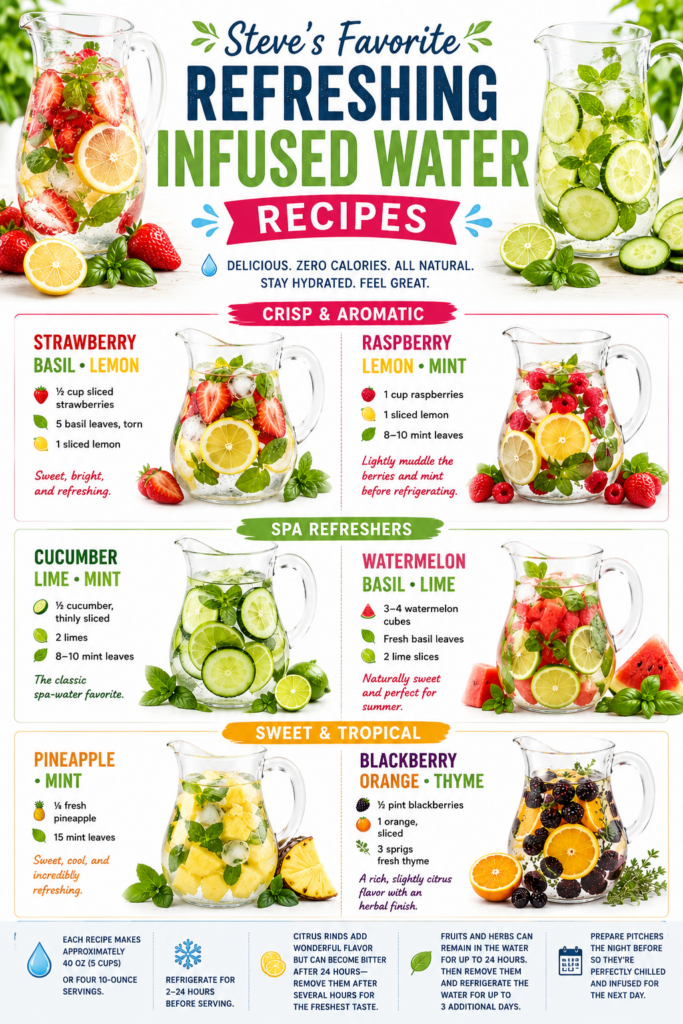 water infused recipes
